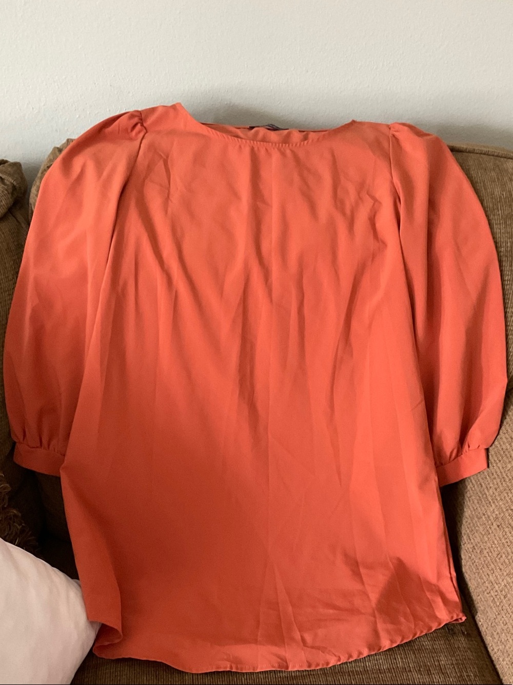 The Vintage Shop Coral-Orange Long Sleeve Tunic